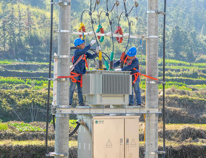 Rural power grid renovation distribution transformer